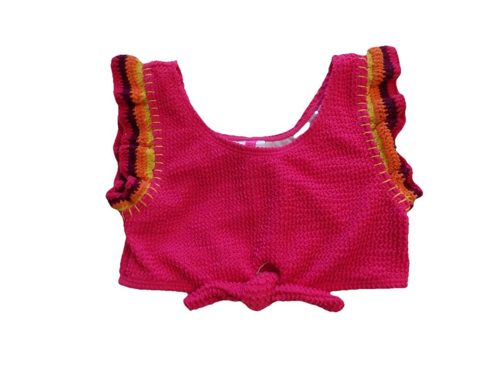 Betsey Johnson cropped bikini top youth size 7/8